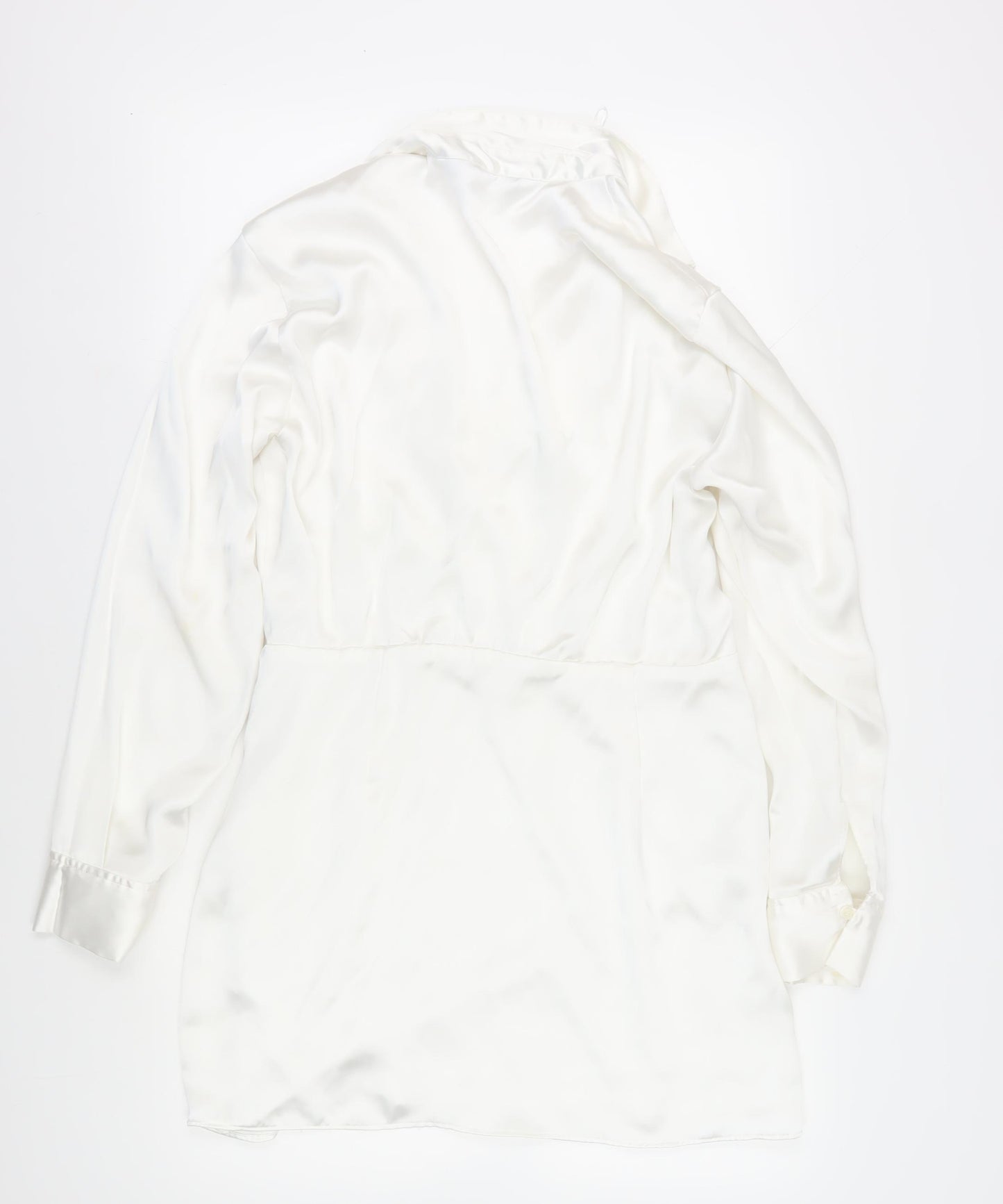 Zara Women's Ivory Wrap Dress XL