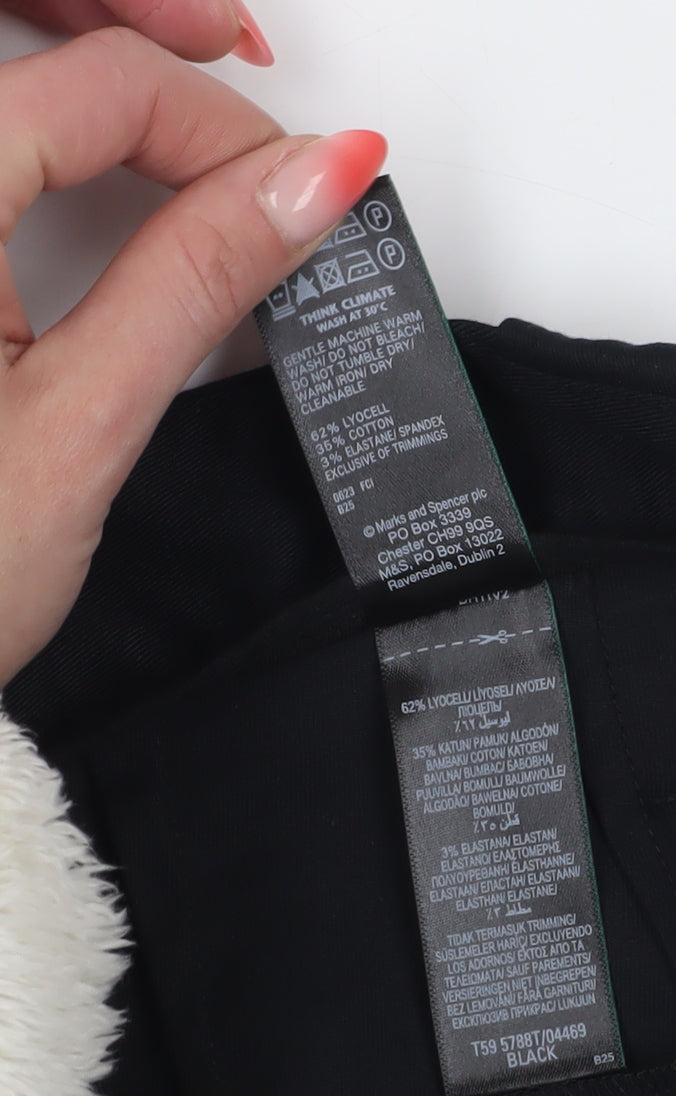 Marks and Spencer Women's Black Cropped Trousers Size 20