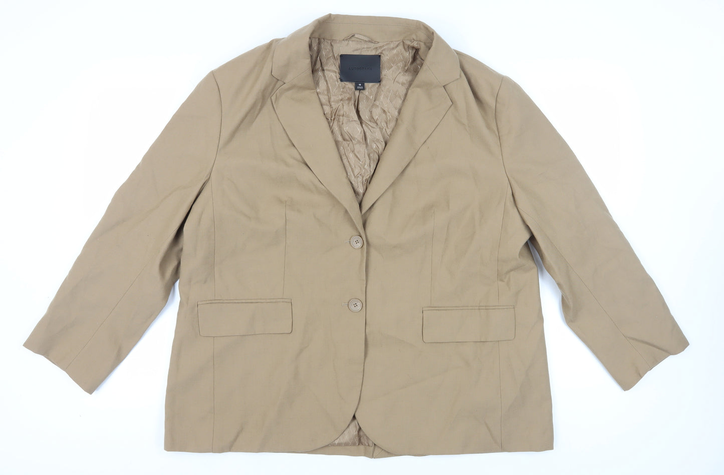 Marks and Spencer Women's Beige Suit Jacket, Size 18