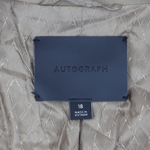 Marks and Spencer Women's Beige Suit Jacket, Size 18