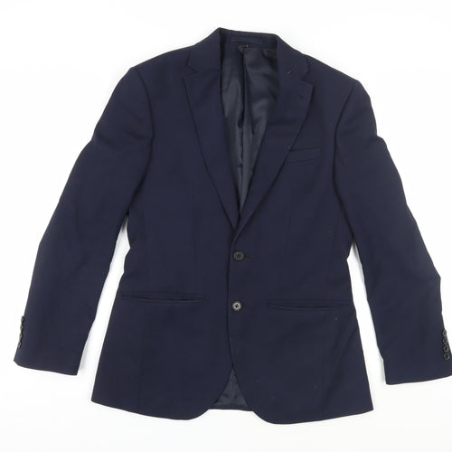 Marks and Spencer Men's Blue Blazer, Size 36S