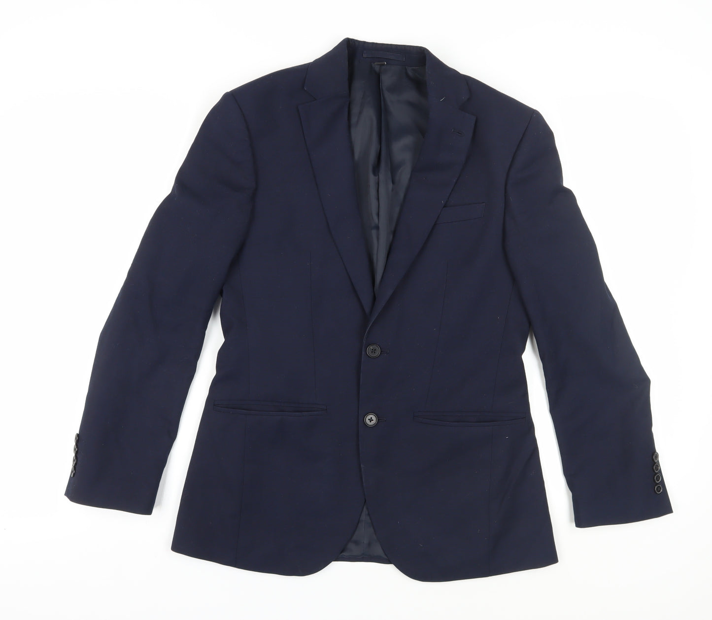 Marks and Spencer Men's Blue Blazer, Size 36S