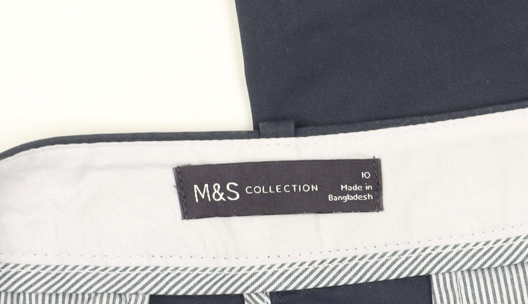 Marks and Spencer Women's Blue Dress Pants, Size 10