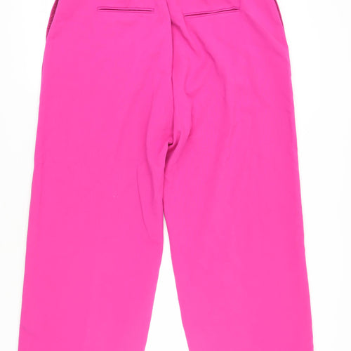 Marks and Spencer Women's Pink Cropped Belted Trousers