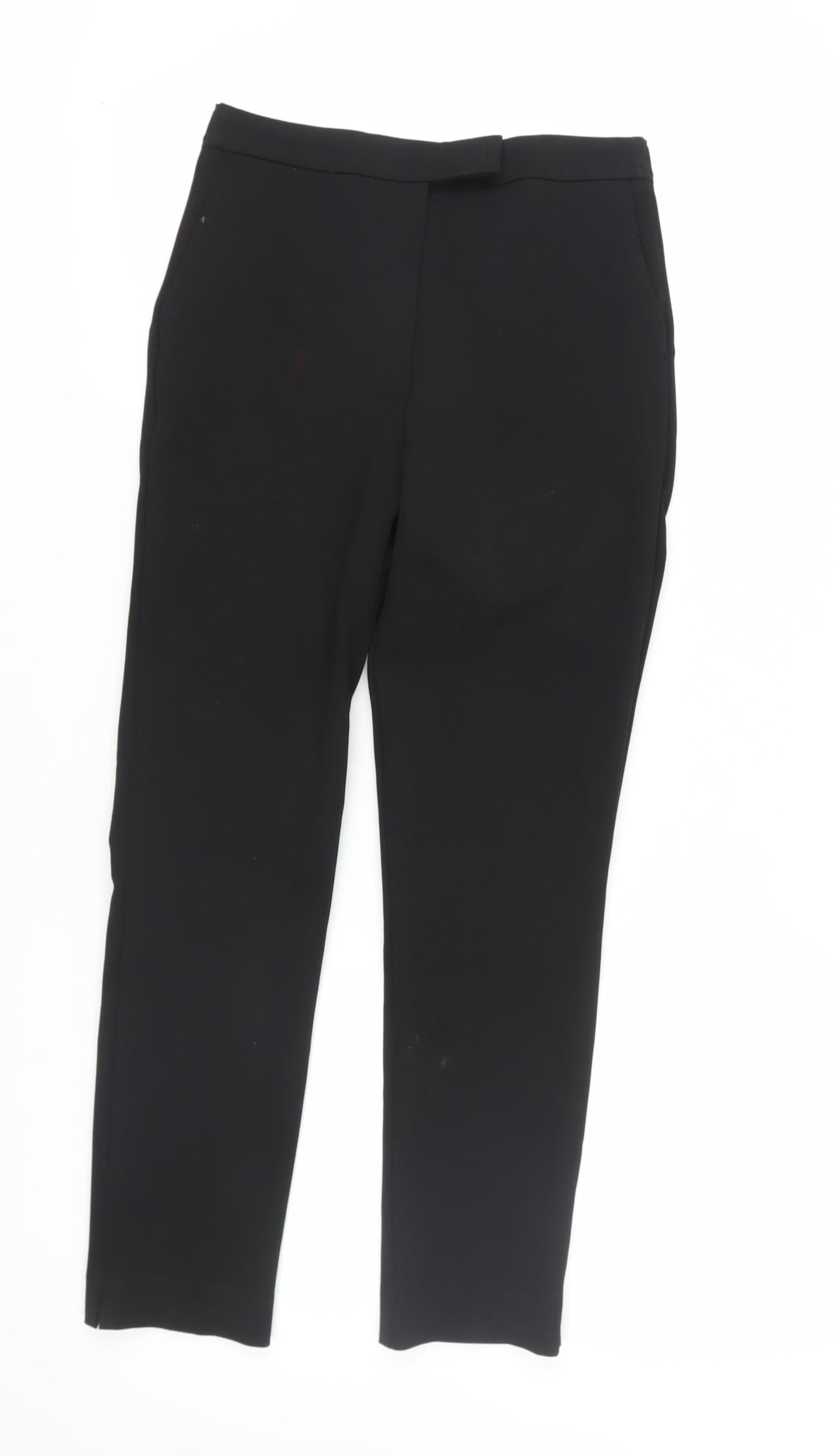 Marks and Spencer Women's Black Cropped Trousers - Size 8