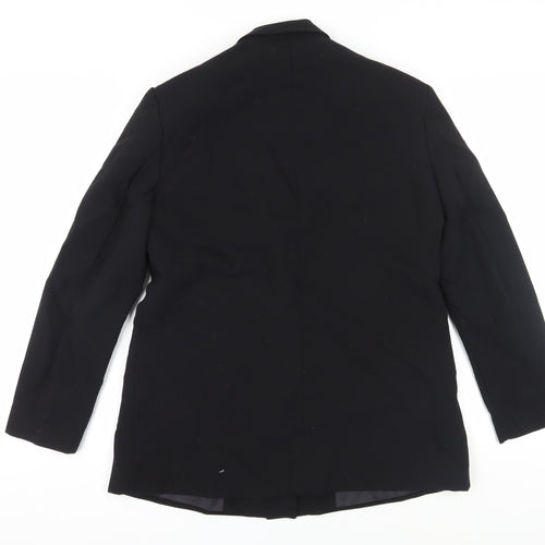 Zara Women's Black Double-Breasted Suit Jacket