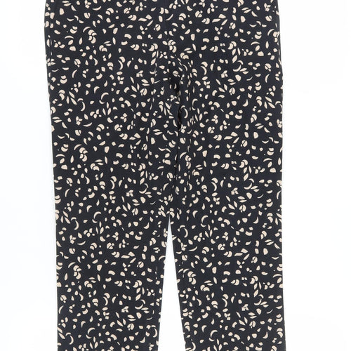 Marks and Spencer Women Black Cropped Trousers Size 8