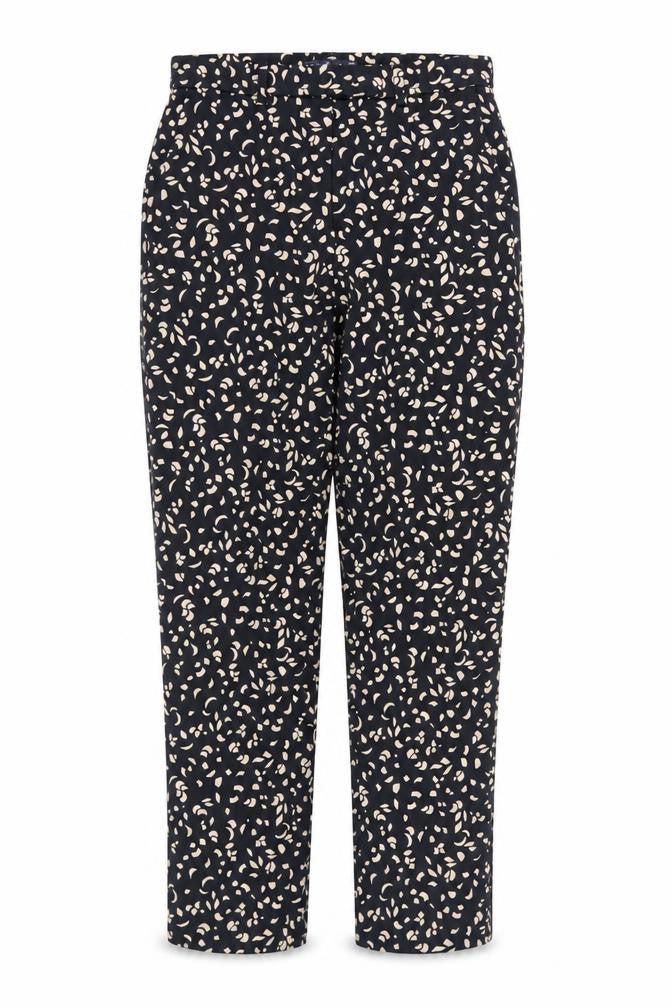 Front view of Marks & Spencer Women Black Cropped Trousers, size 8