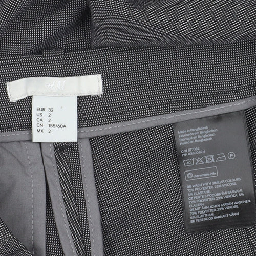 H&M Women's Black Slim Dress Pants - Size 4