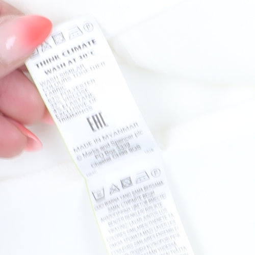 Marks and Spencer Women White Blazer Size 16