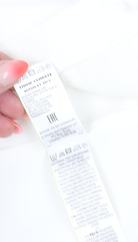 Marks and Spencer Women White Blazer Size 16