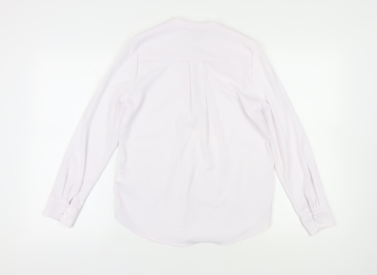 H&M Women's White Blouse Size 4 Long Sleeve Casual