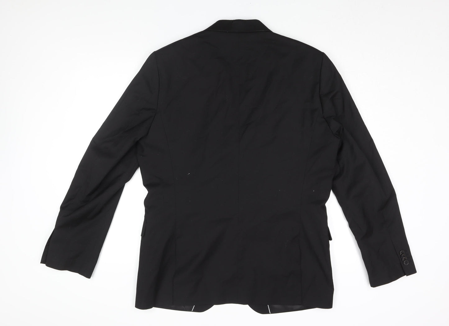 H&M Men's Black Regular Fit Blazer Size 44R - Formal Wear