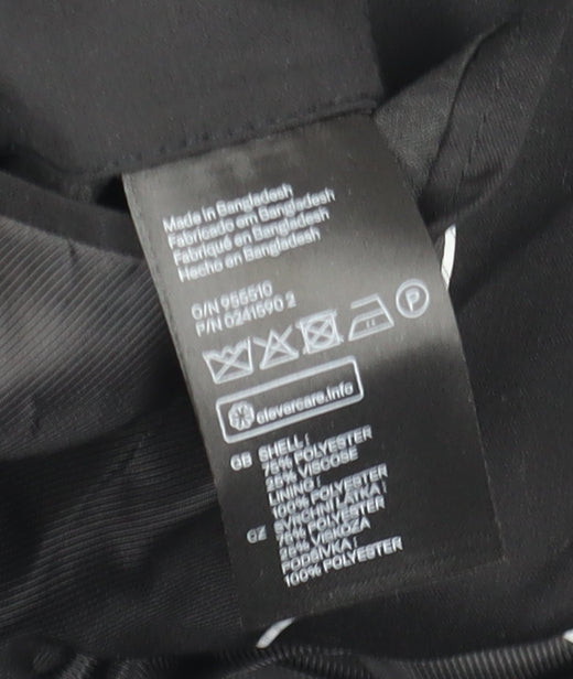 H&M Men's Black Regular Fit Blazer Size 44R - Formal Wear