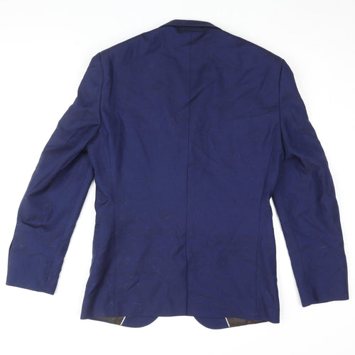 Next Men's Blue Slim Fit Blazer, Size 38S, Formal Jacket