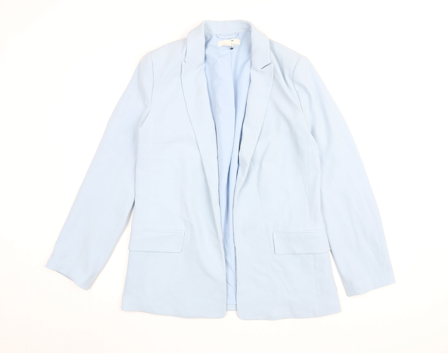 H&M Women's Blue Blazer, Size 10, Basic Jacket, Workwear