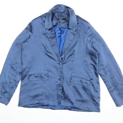 Nasty Gal Women's Blue Blazer, Size 8, Classic Style