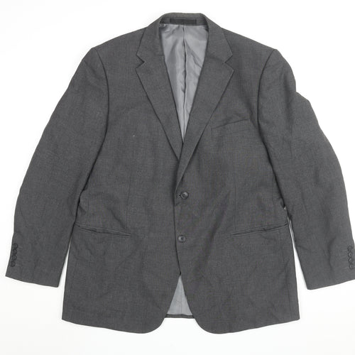Marks and Spencer Men's Grey Blazer - Size 44R