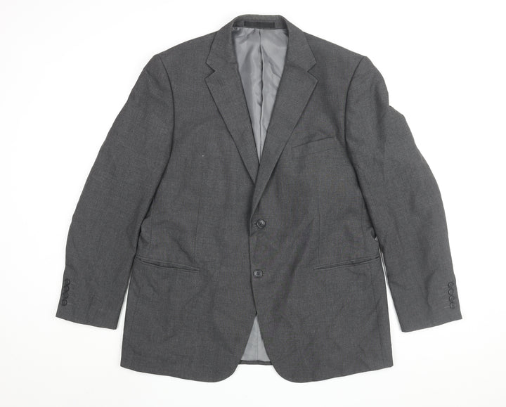 Marks and Spencer Men's Grey Blazer - Size 44R