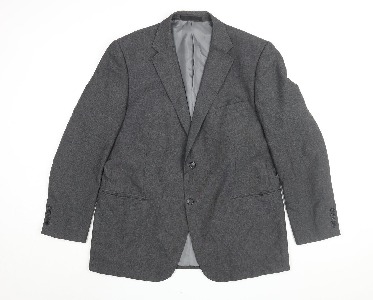 Marks and Spencer Men's Grey Blazer - Size 44R
