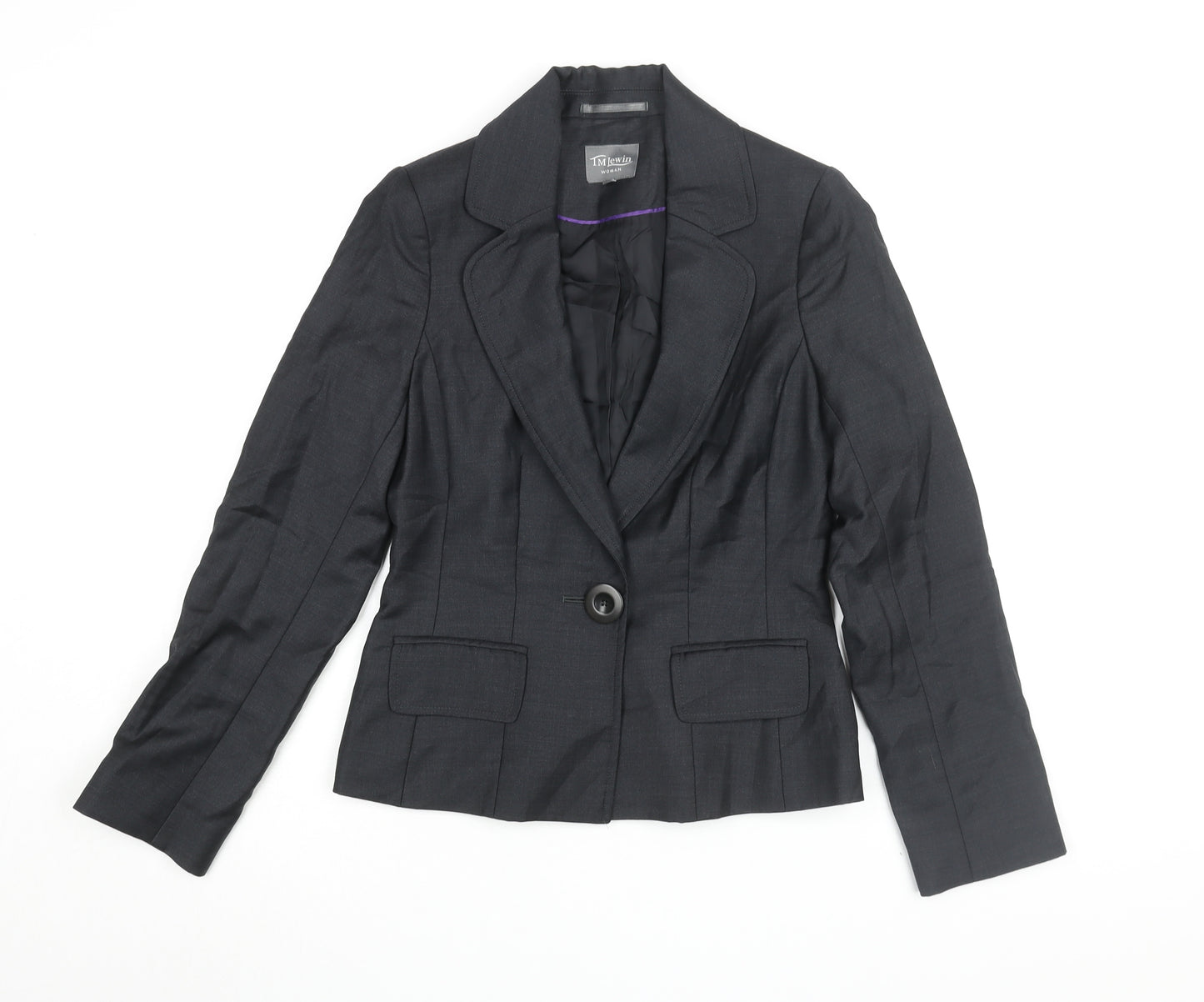 TM Lewin Women's Black Suit Jacket Size 10 Business