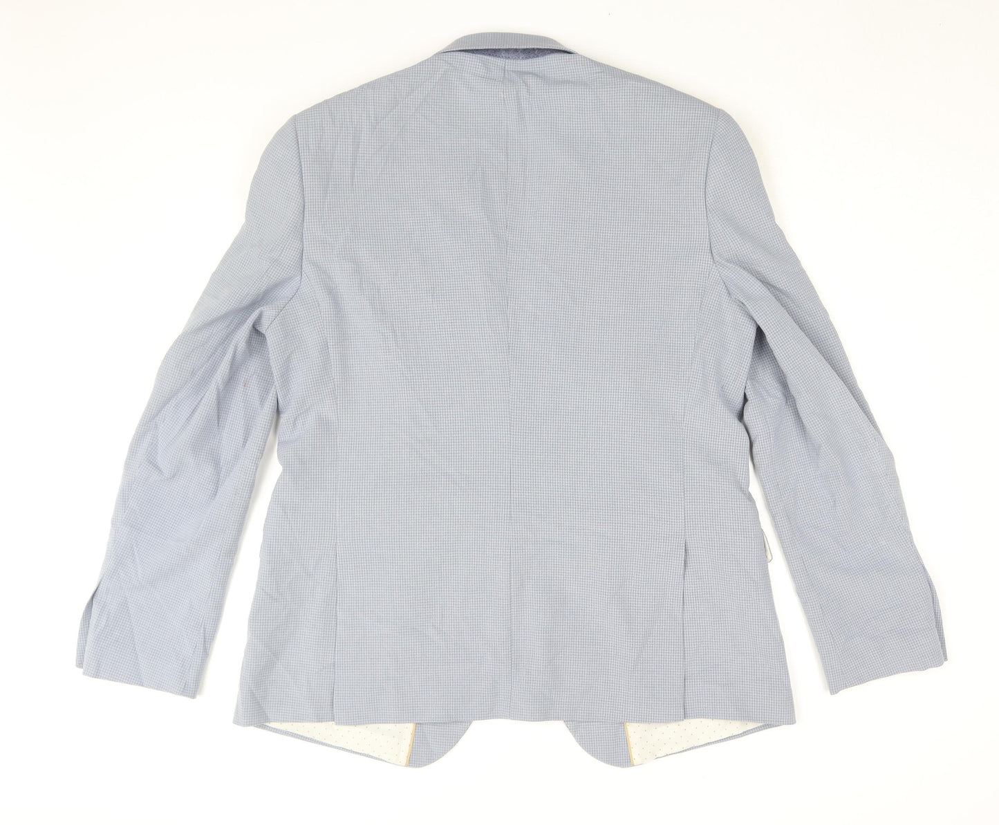 Burton Men's Blue Check Blazer 44 Regular Fit