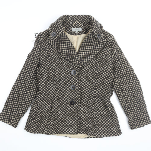 Marks and Spencer Women's Black Pea Coat Size 14