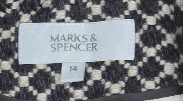 Marks and Spencer Women's Black Pea Coat Size 14