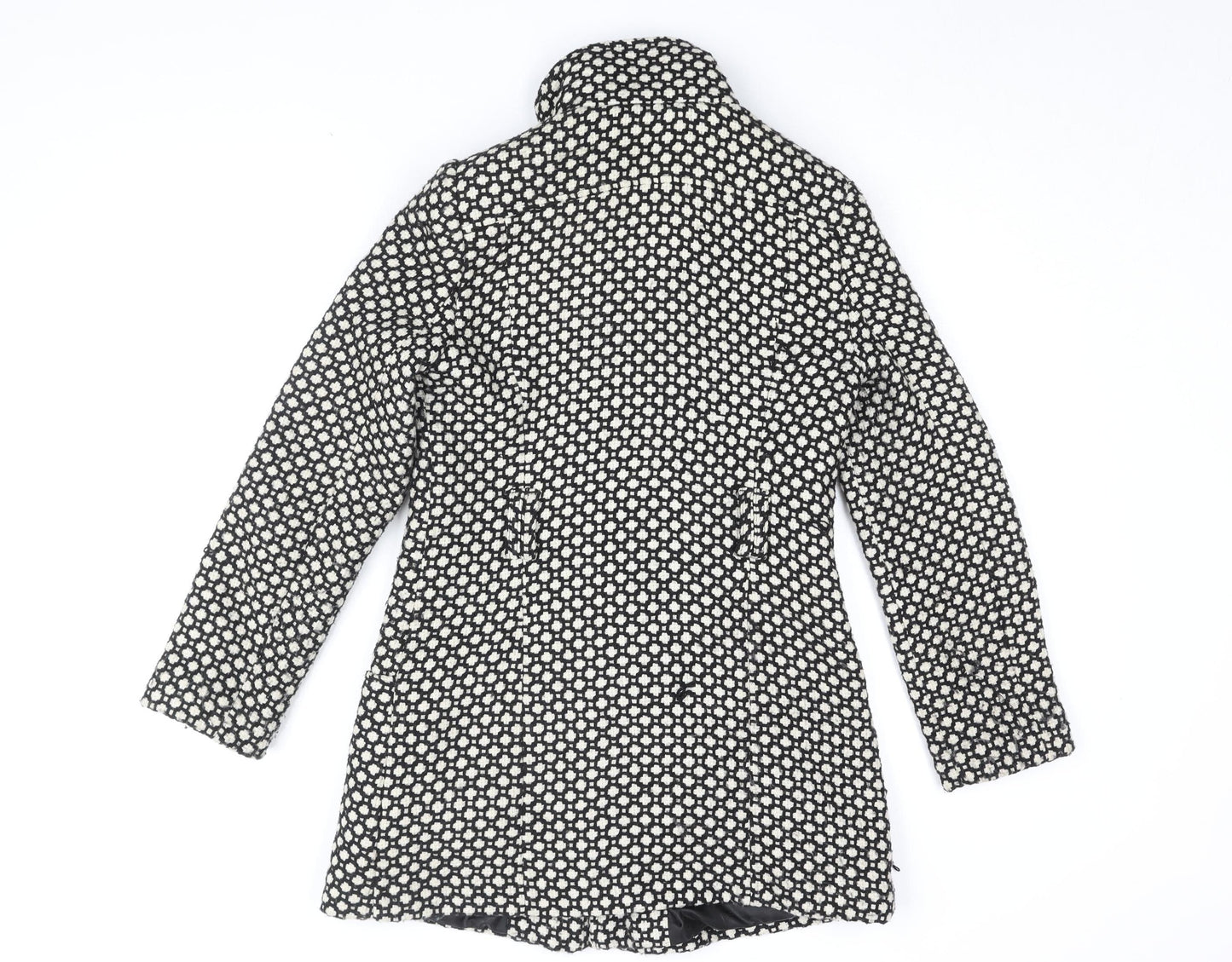 Debenhams Women's Petite Black Geometric Coat