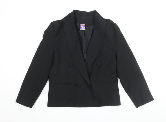 C&A Women's Black Blazer, Size 10, Double Breasted