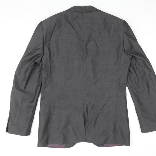 Next Men's Grey Blazer 40R Regular Fit Formal