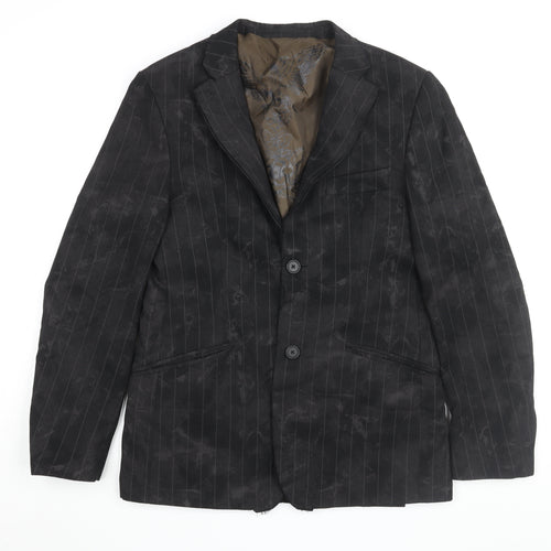 River Island Men's Brown Striped Blazer S