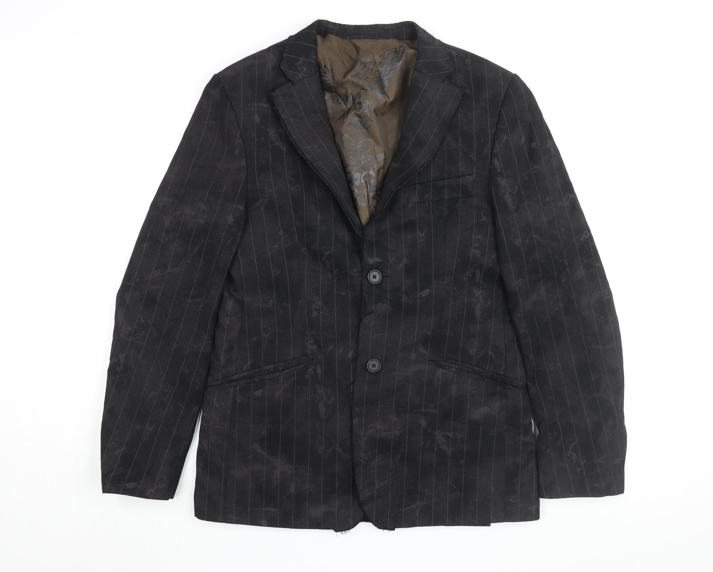 River Island Men's Brown Striped Blazer S