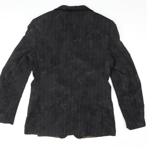River Island Men's Brown Striped Blazer S