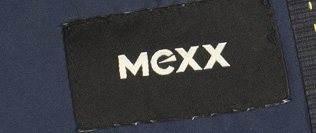 Mexx Men's Blue Check Suit Waistcoat Size 40