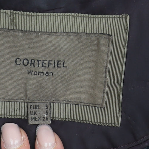 Cortefiel Women's Brown Puffer Jacket Size S Winter
