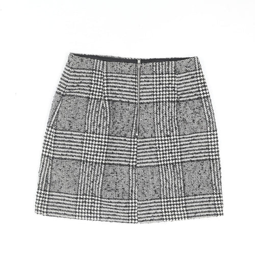 New Look Women's Black Plaid Short Skirt Size 6