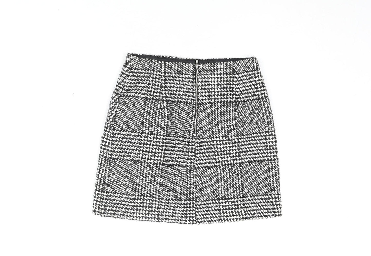 New Look Women's Black Plaid Short Skirt Size 6