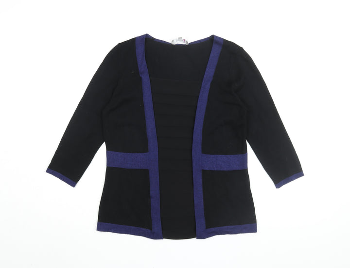 Per Una Women's Black 3/4 Sleeve Knit Blouse - Size 12