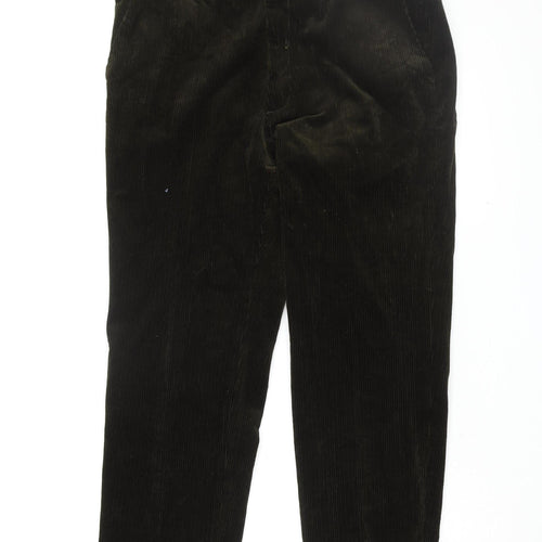 Marks and Spencer Men's Green Corduroy Khakis