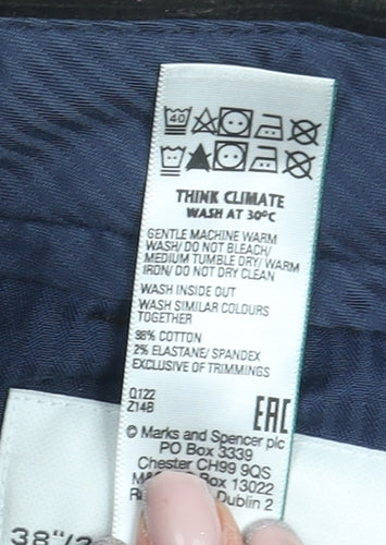 Marks and Spencer Men's Green Corduroy Khakis