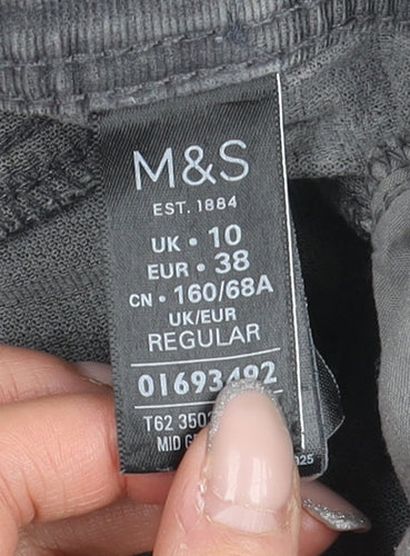 Marks and Spencer Women's Grey Straight Jeans Size 10