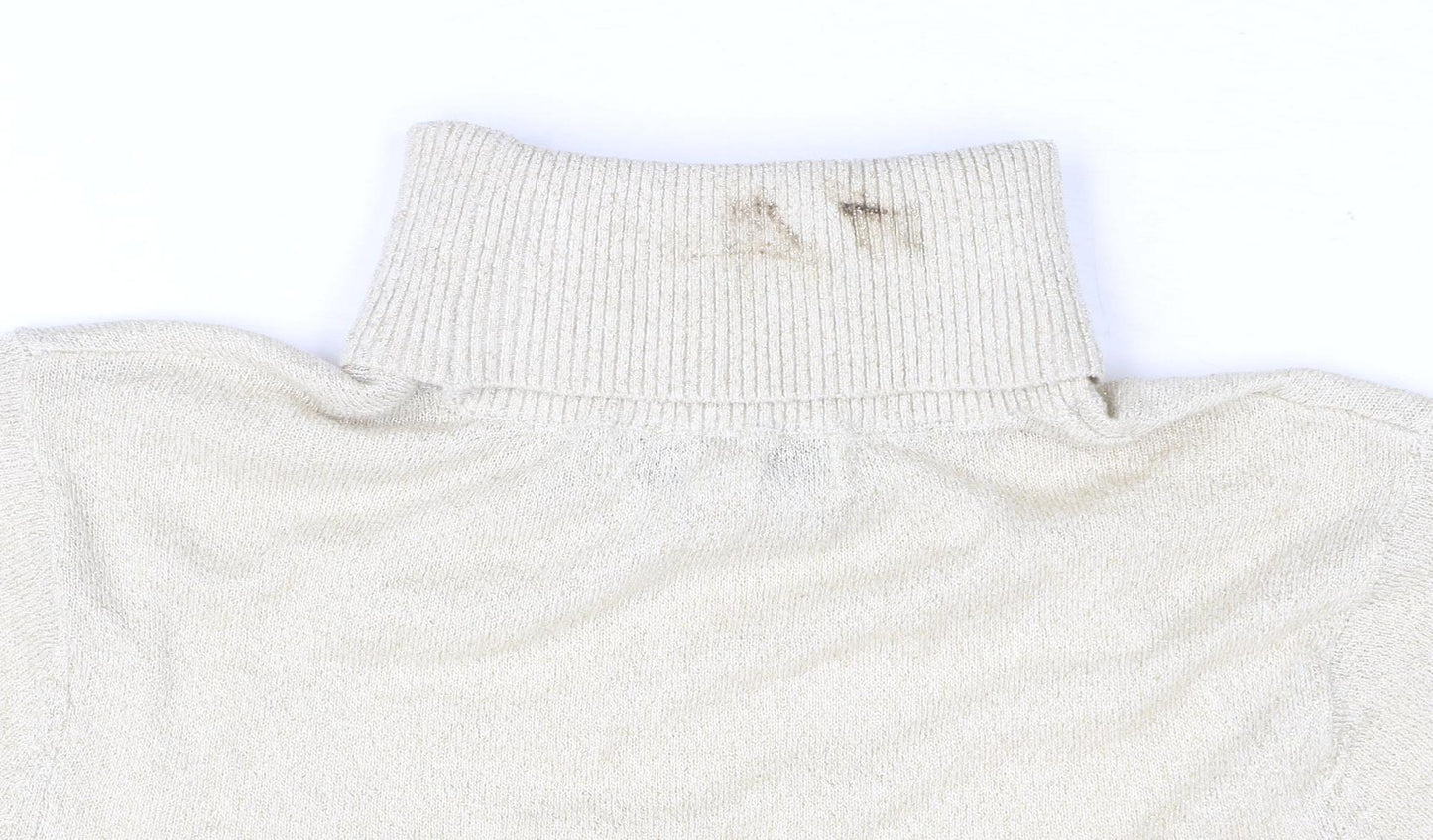 Marks and Spencer Women's Gold Roll Neck Sweater