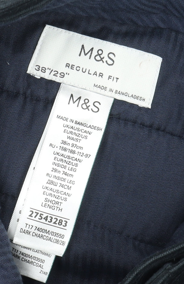 Marks and Spencer Men's Black Corduroy Jeans 38R