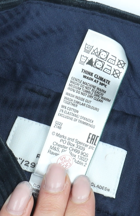 Marks and Spencer Men's Black Corduroy Jeans 38R