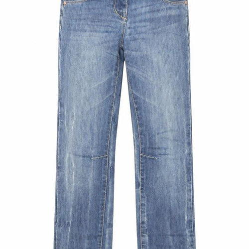 Marks and Spencer Girls Blue Straight Jeans, Size 10 Years