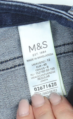 Marks and Spencer Women's Blue Skinny Jeans Size 12