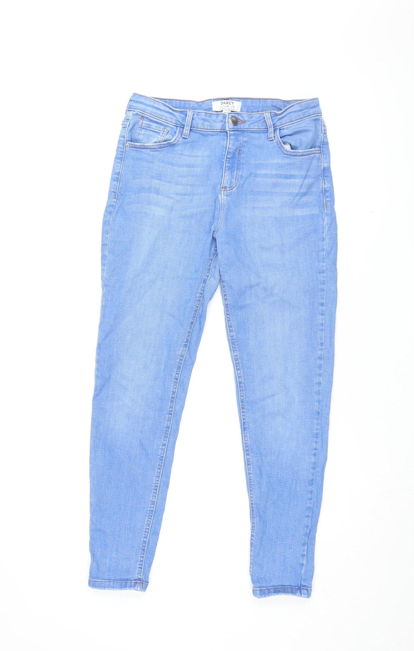 Dorothy Perkins Women Blue Skinny Jeans Size 12 Comfortable