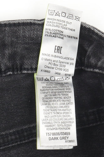 Marks & Spencer Women's Grey Skinny Jeans, Size 8