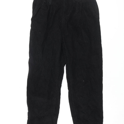 Denim Co. Women's Black Paperbag Corduroy Jeans Size 12